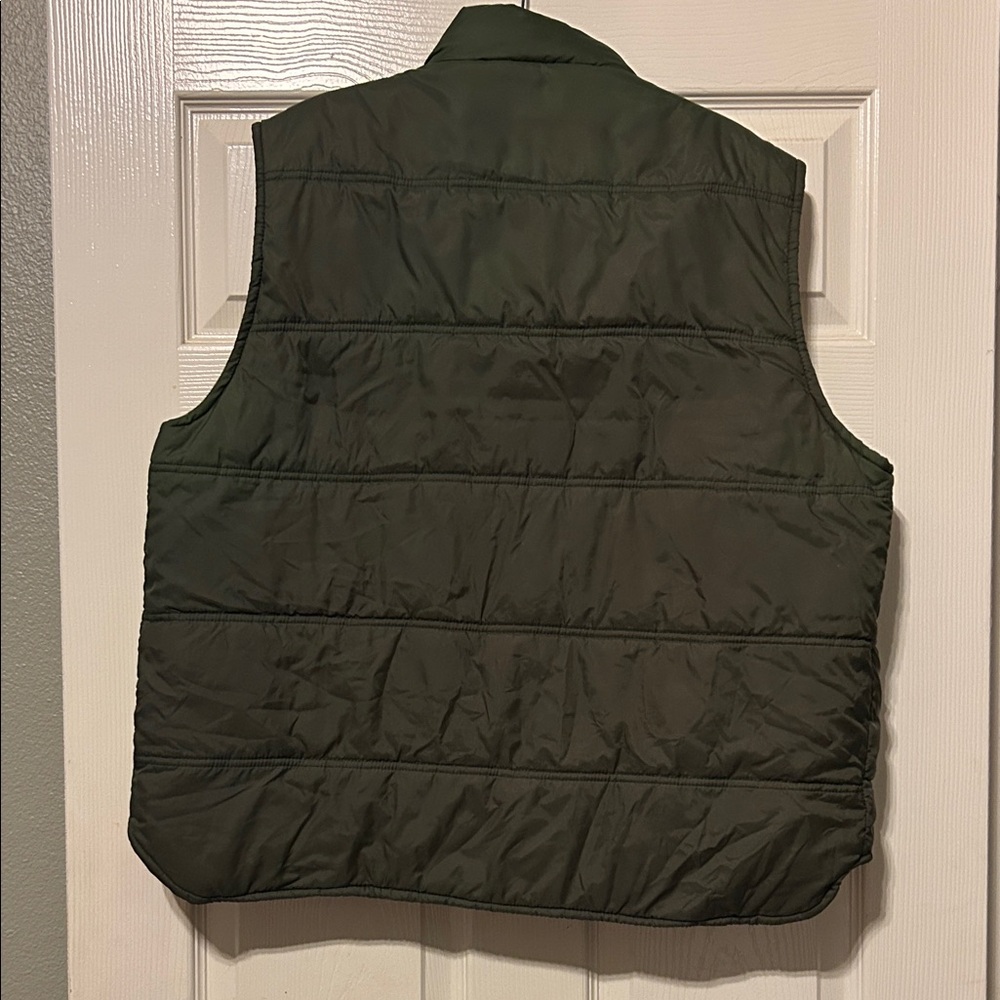 Vgt Sears Dark Green Quilted Puffer Vest. Likely from 70’s. - Picture 6 of 7